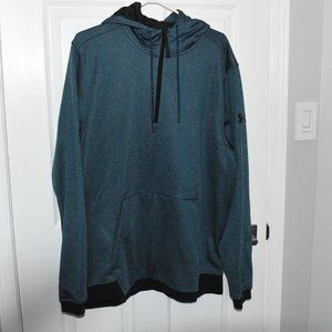 New Men Fitted Teal Under Armour 1/4 Zip Hoodie Size XL